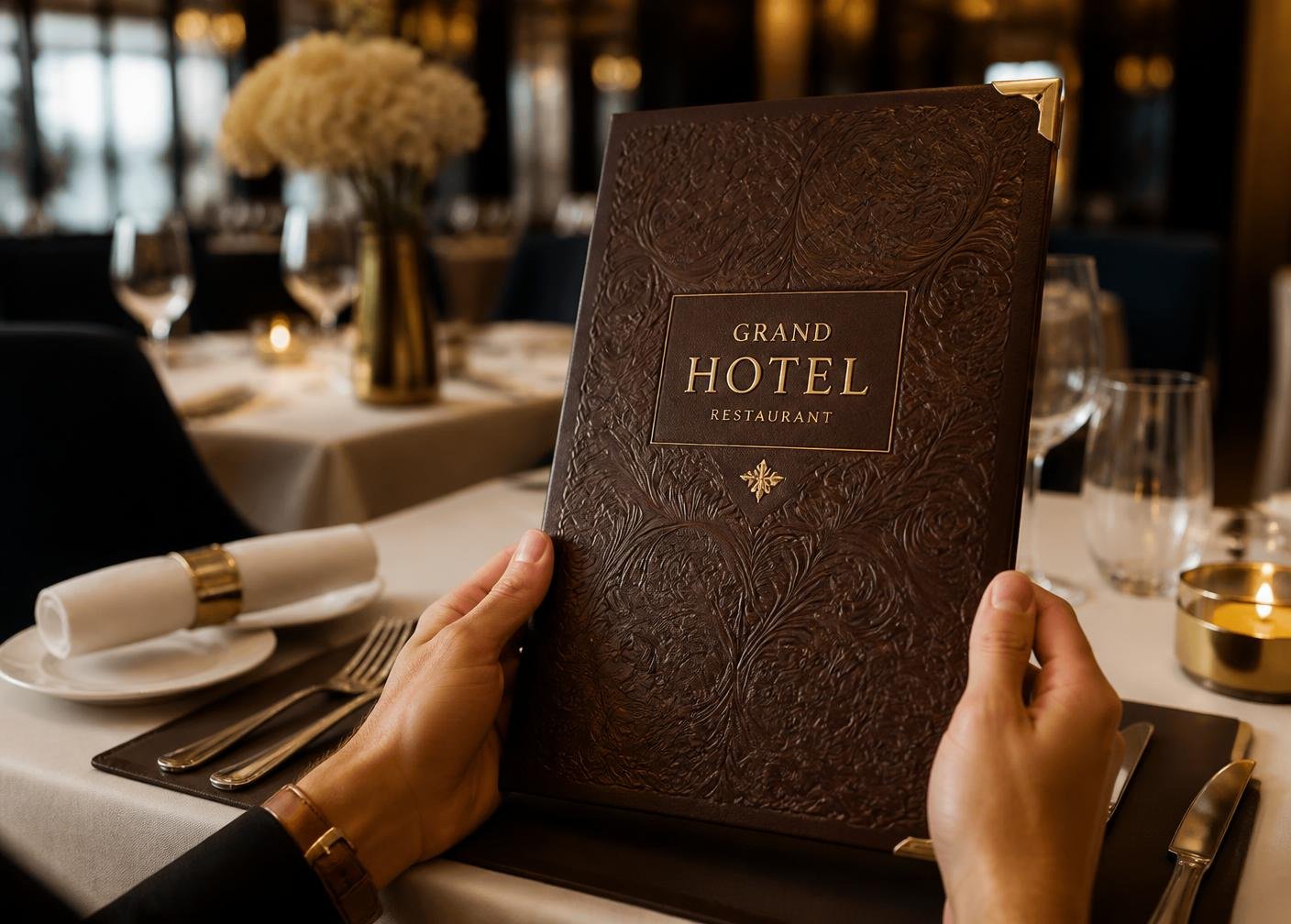 Premium custom poolside menu for luxury hotels, resorts and outdoor dining